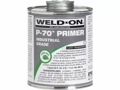 .25Pt P-70 Clear PVC Primer