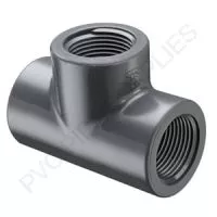 3/4" Schedule 80 PVC Tee Threaded, 805-007