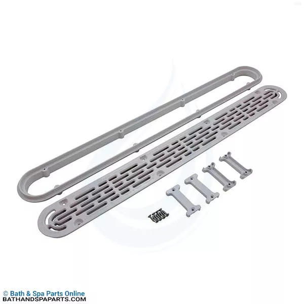 AquaStar 32" Channel Mud Drain [Flat Grate] [Anti-Entrap Cover] (32CDFLFR101)