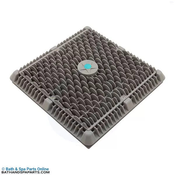 AquaStar Wave 12" Square Main Drain Cover w/Frame [Lt Grey] [VGB] (WAV12WR103)